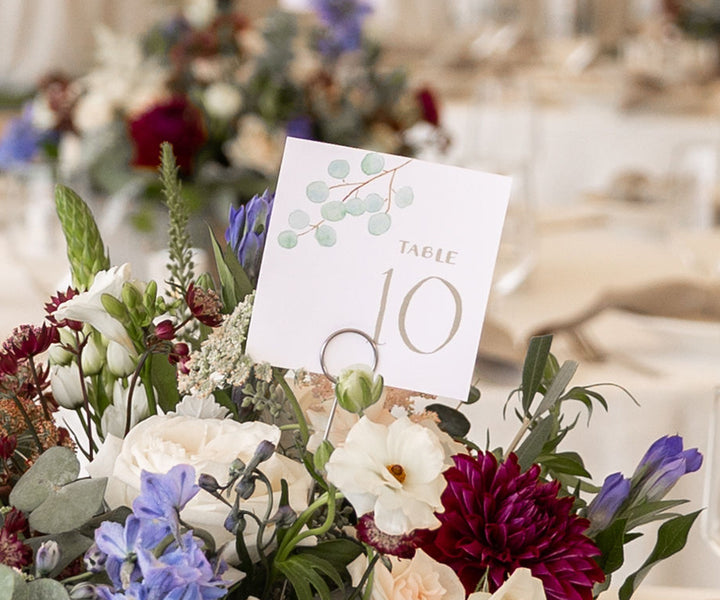 Eucalyptus table number Nadra Photography