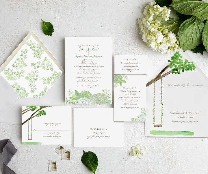 Whimsical Summer Wedding Invitation