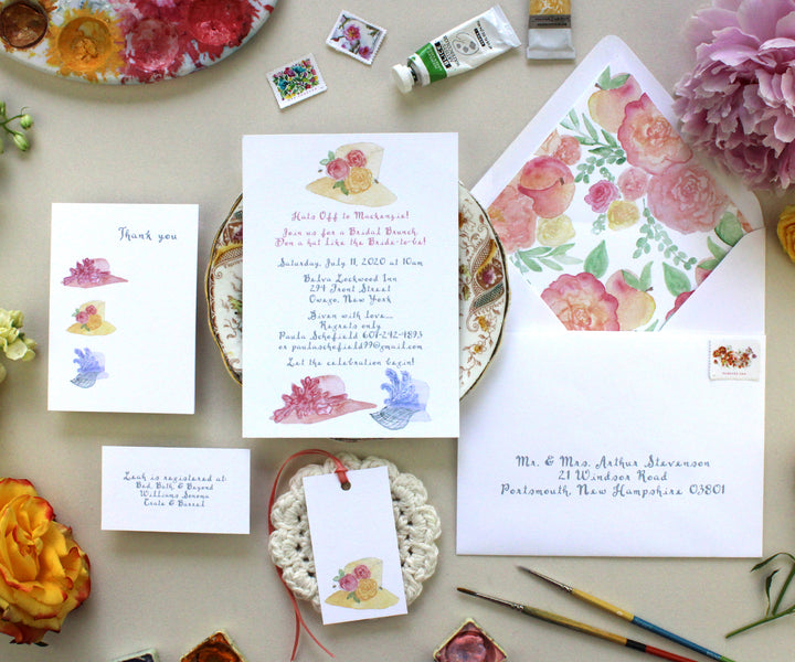Fancy Hats Thank You Note Cards