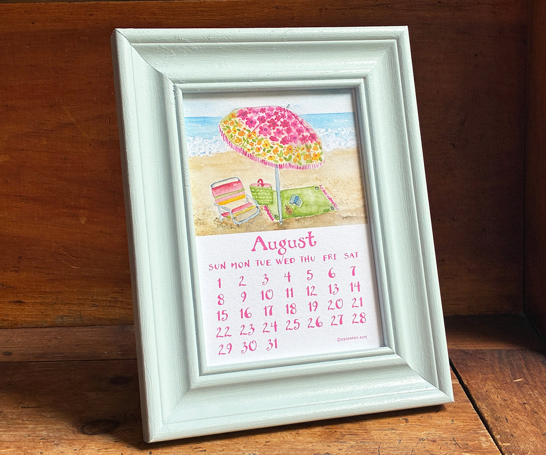 5" x 7" Blue Fancy Profile Wood Frame