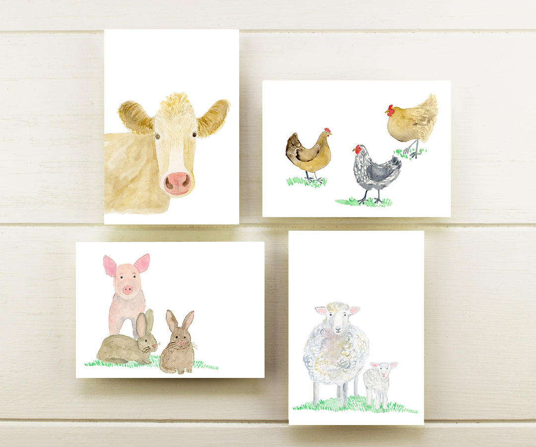 Farm Friends Note Cards