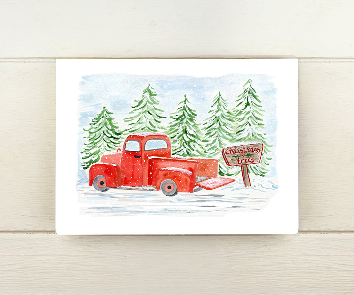 Farm Truck Holiday Card