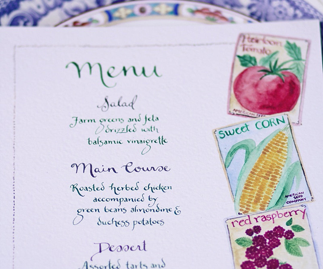 farm to table menu photo by Justina Bilodeau