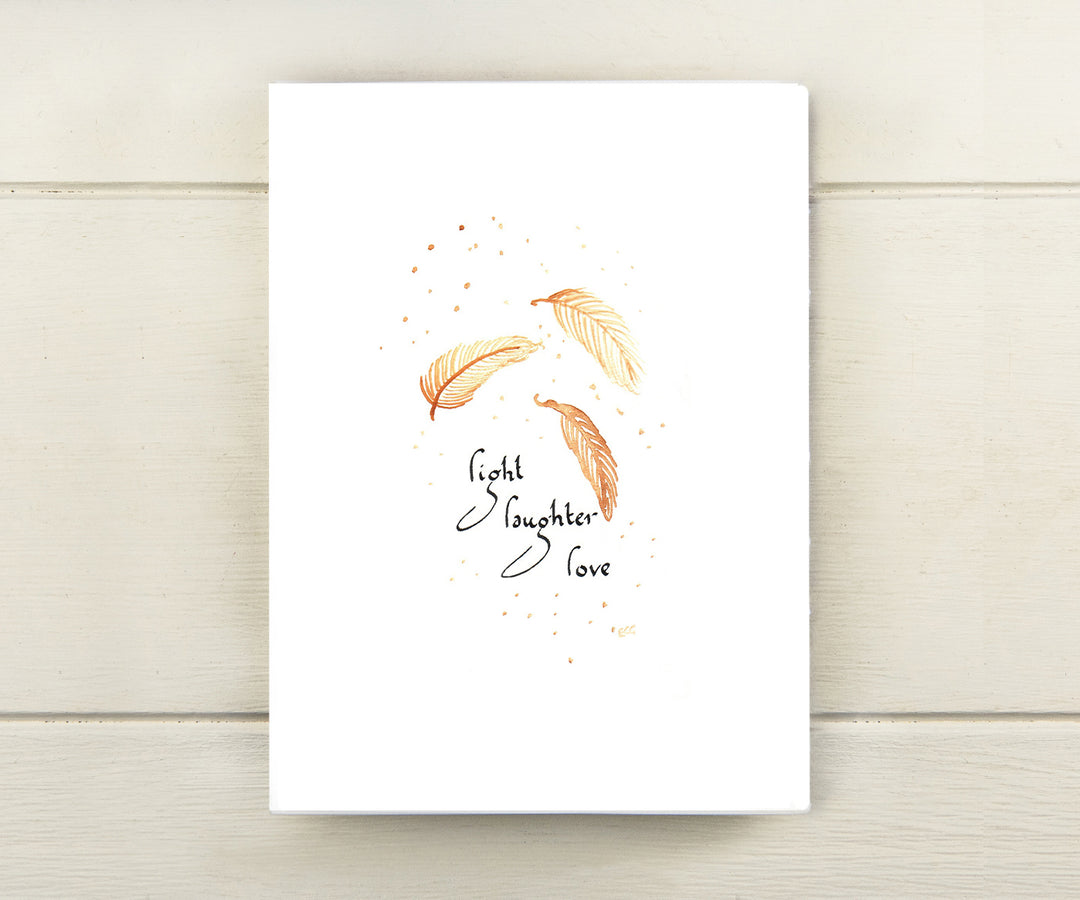 Feathers Light Card