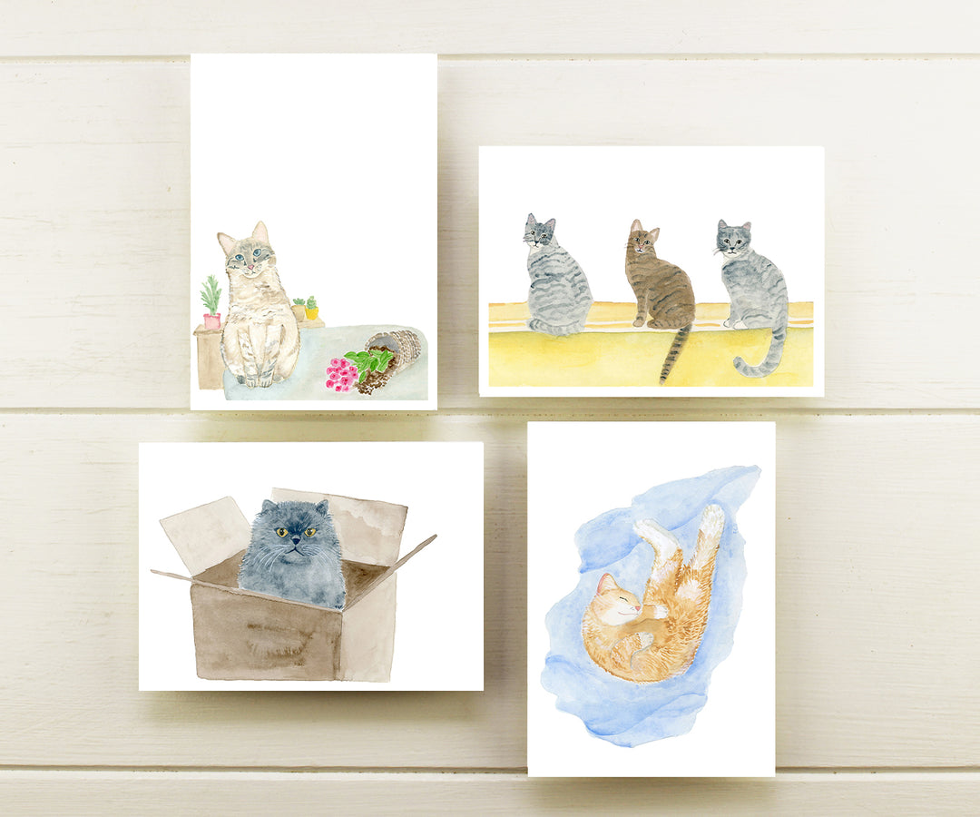 Feline Frenzy Note Cards