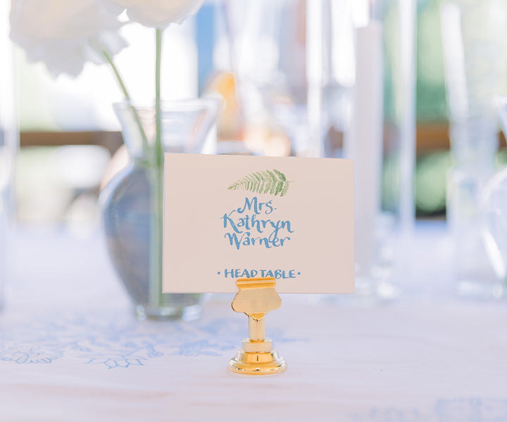 Fern place card Marie Cowan Photography