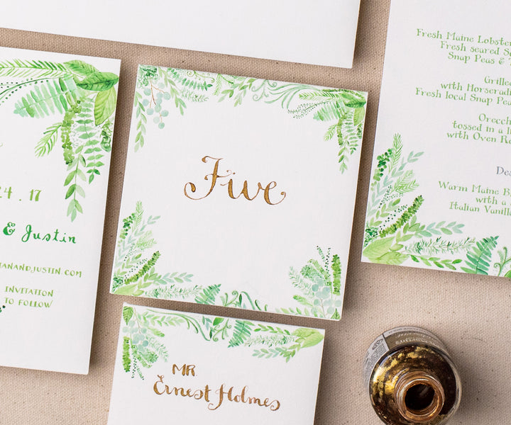 Flourishing Greens Table Number