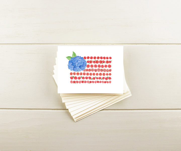 Floral Flag Note Cards