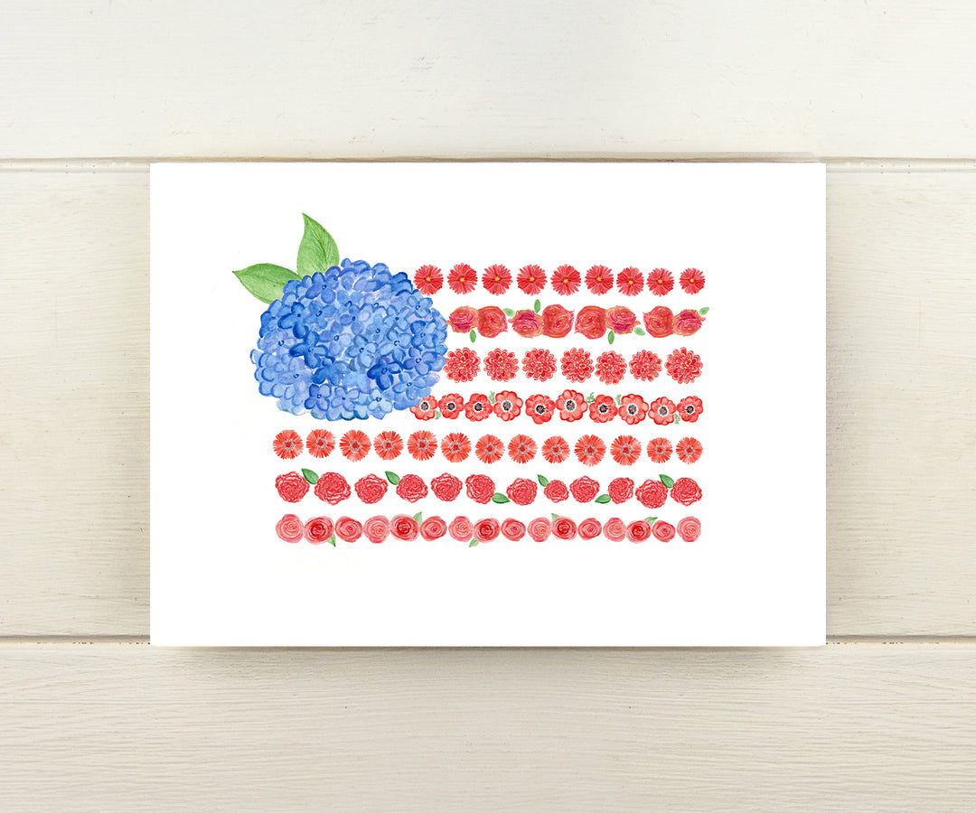 Floral Flag Card