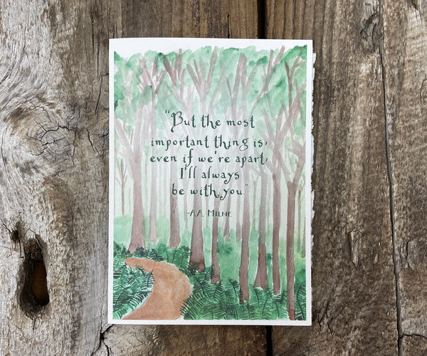 Pooh forest card
