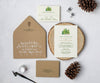 Forest pines wedding invitation