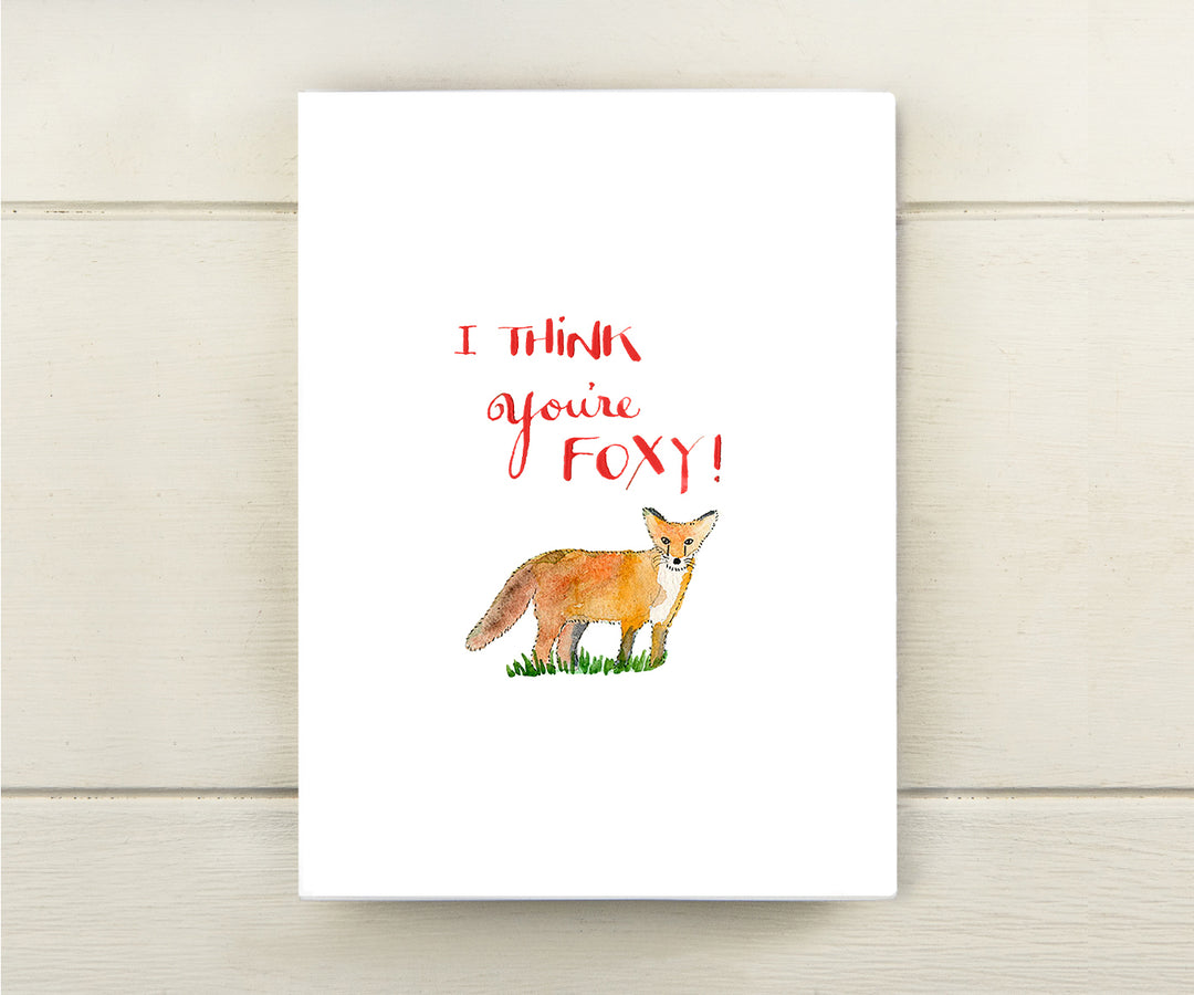 Foxy Valentine Card