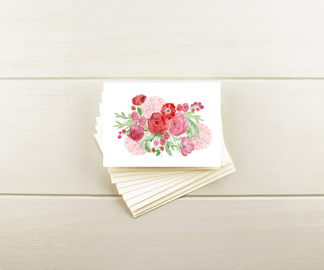 Fruits & Flowers Bouquet Note Cards