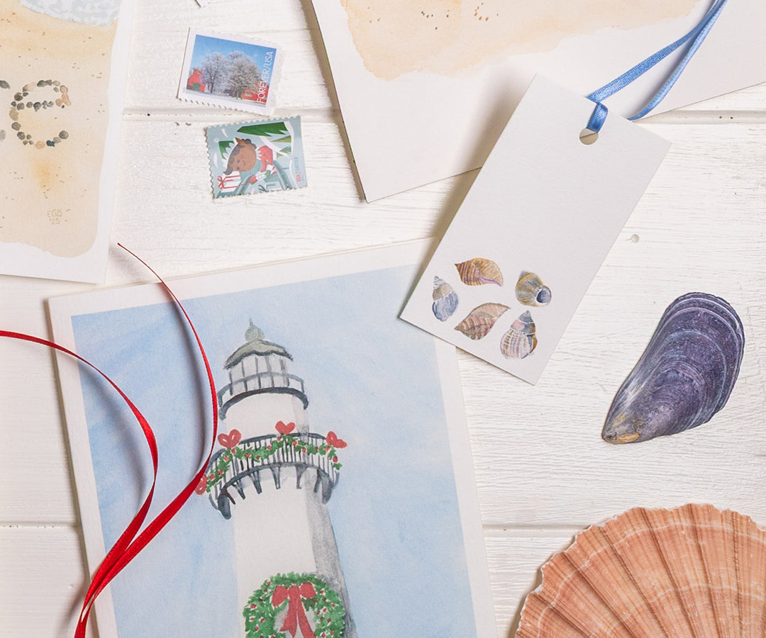 Periwinkle Shells Gift Tags