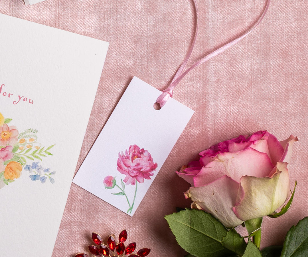 Pink Peony Gift Tags