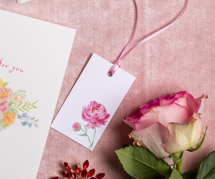 Pink Peony Gift Tags