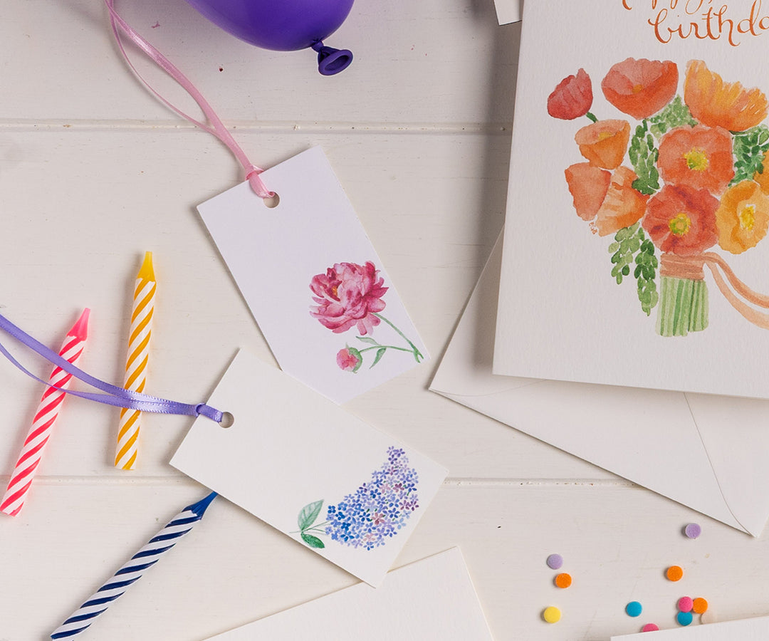 Pink Peony Gift Tags