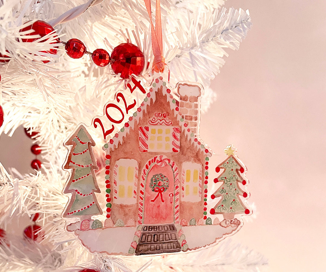 2024 gingerbread house ornament