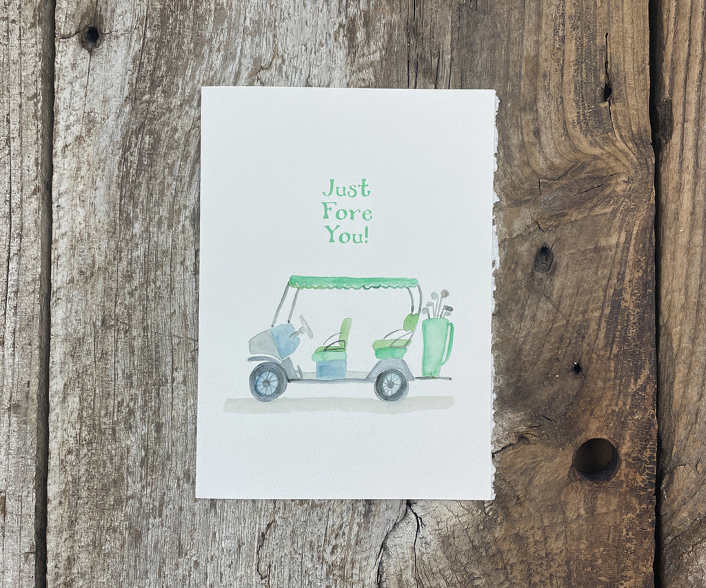 Golf Cart just fore you card