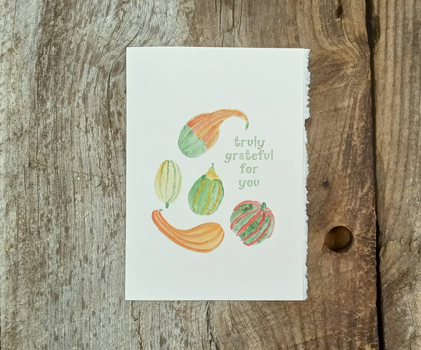 Grateful gourds card