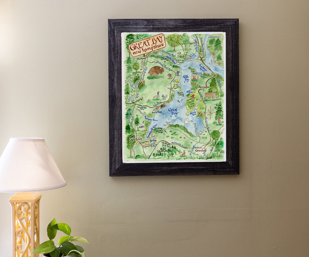 Map of Great Bay, NH