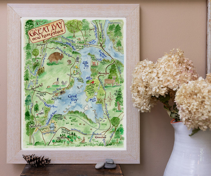 Map of Great Bay, NH