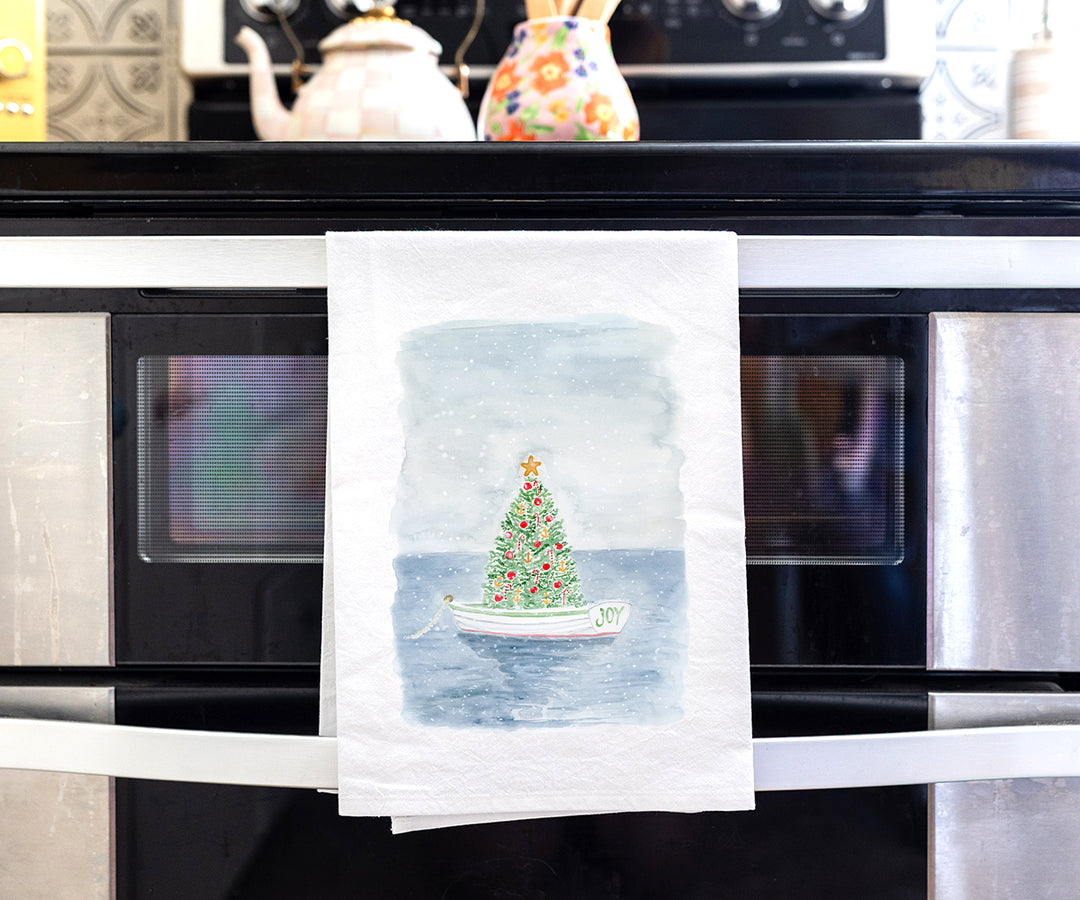 Harbor Holiday Tea Towel
