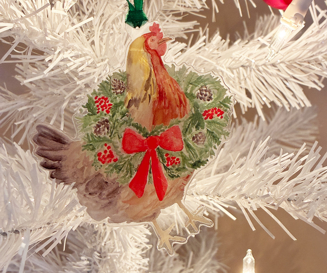 Holiday Hen Ornament