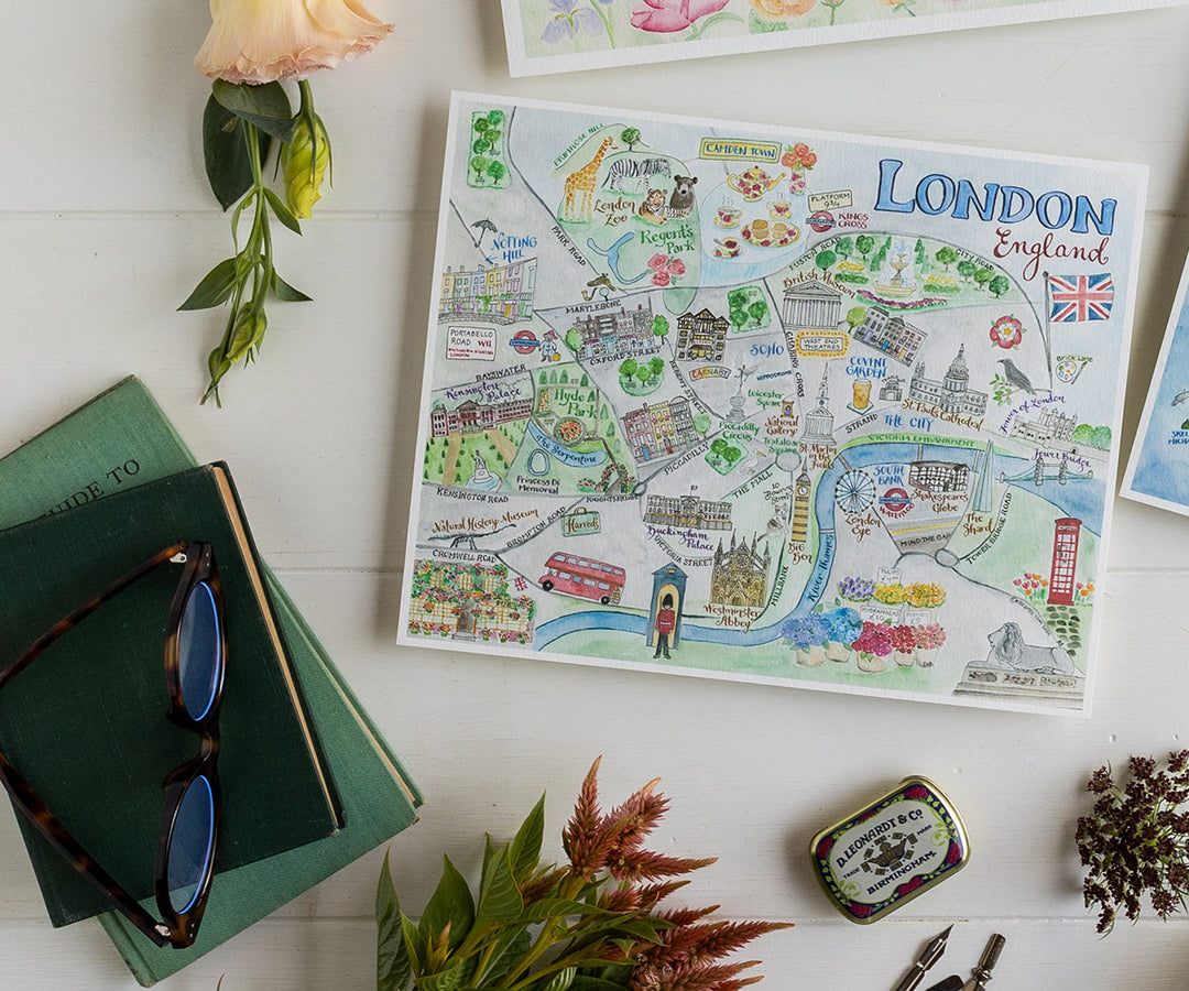 Map of London, England