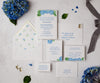 Hydrangea with Greens Wedding Invitation