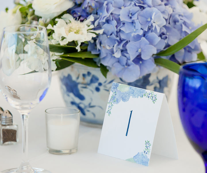 hydrangea blueberry table number Joe Mikos