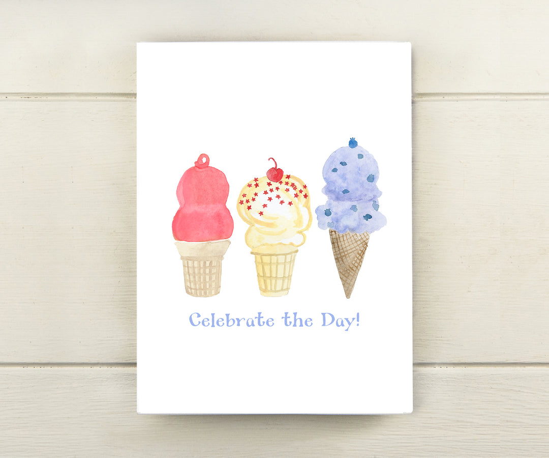 Ice Cream Celebration Card