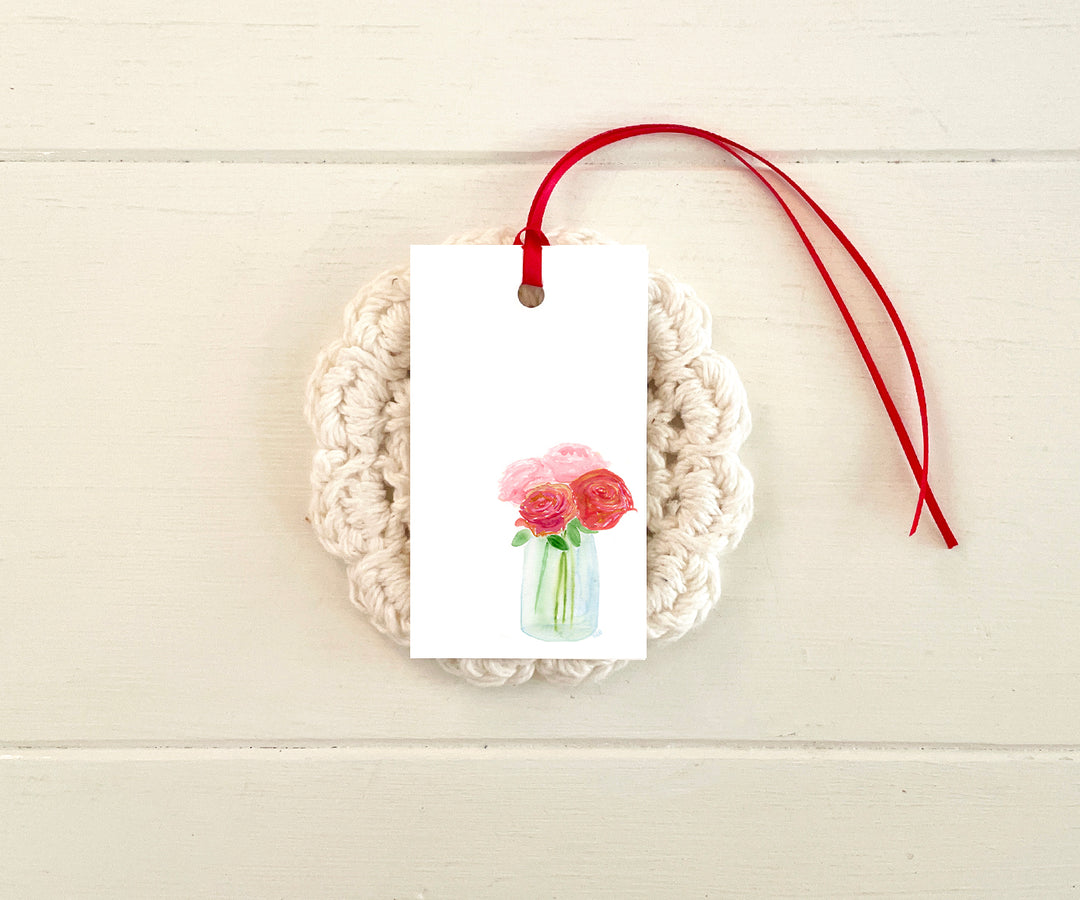Jar of Roses Gift Tags