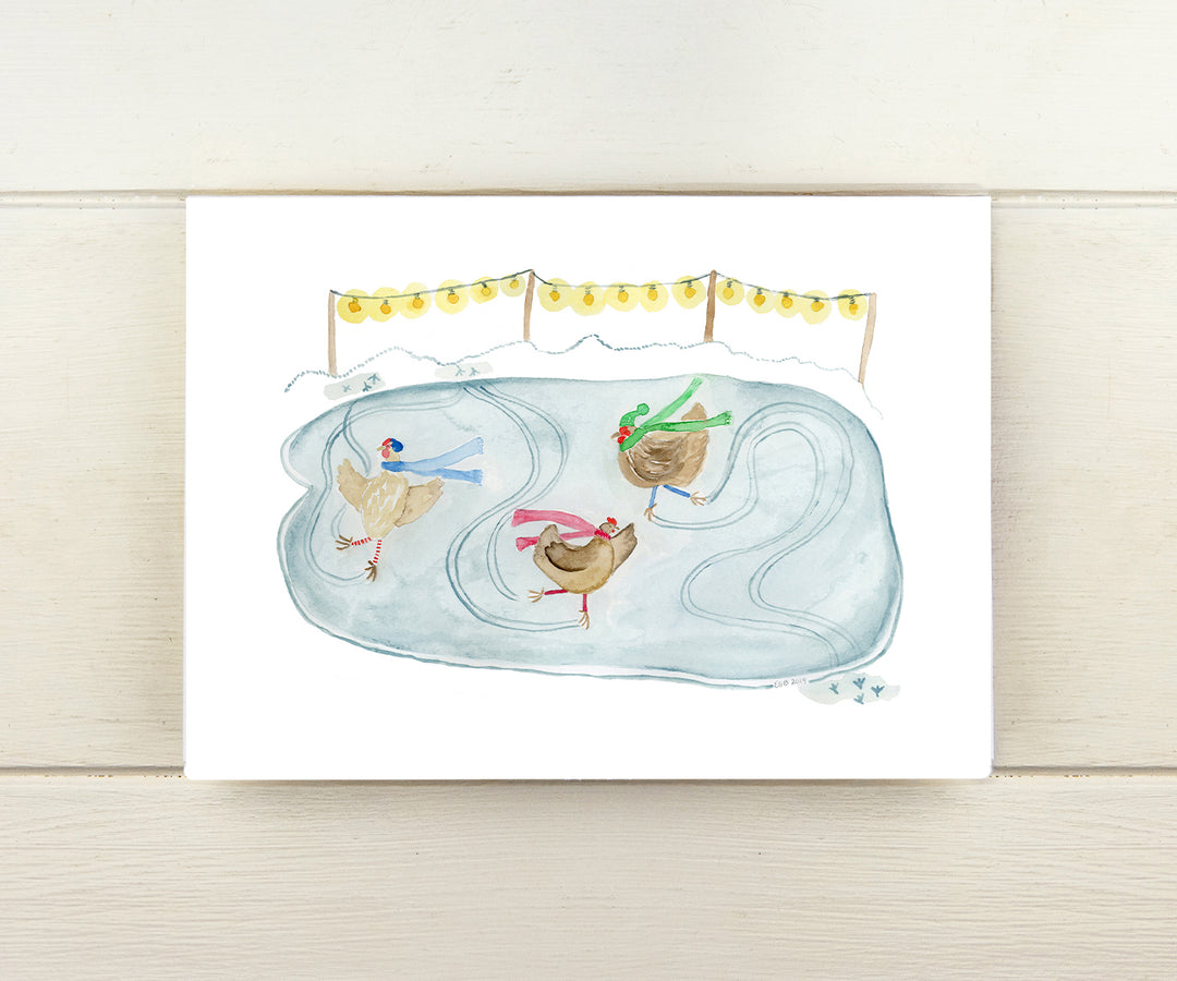 Joyful Chickens Holiday Card