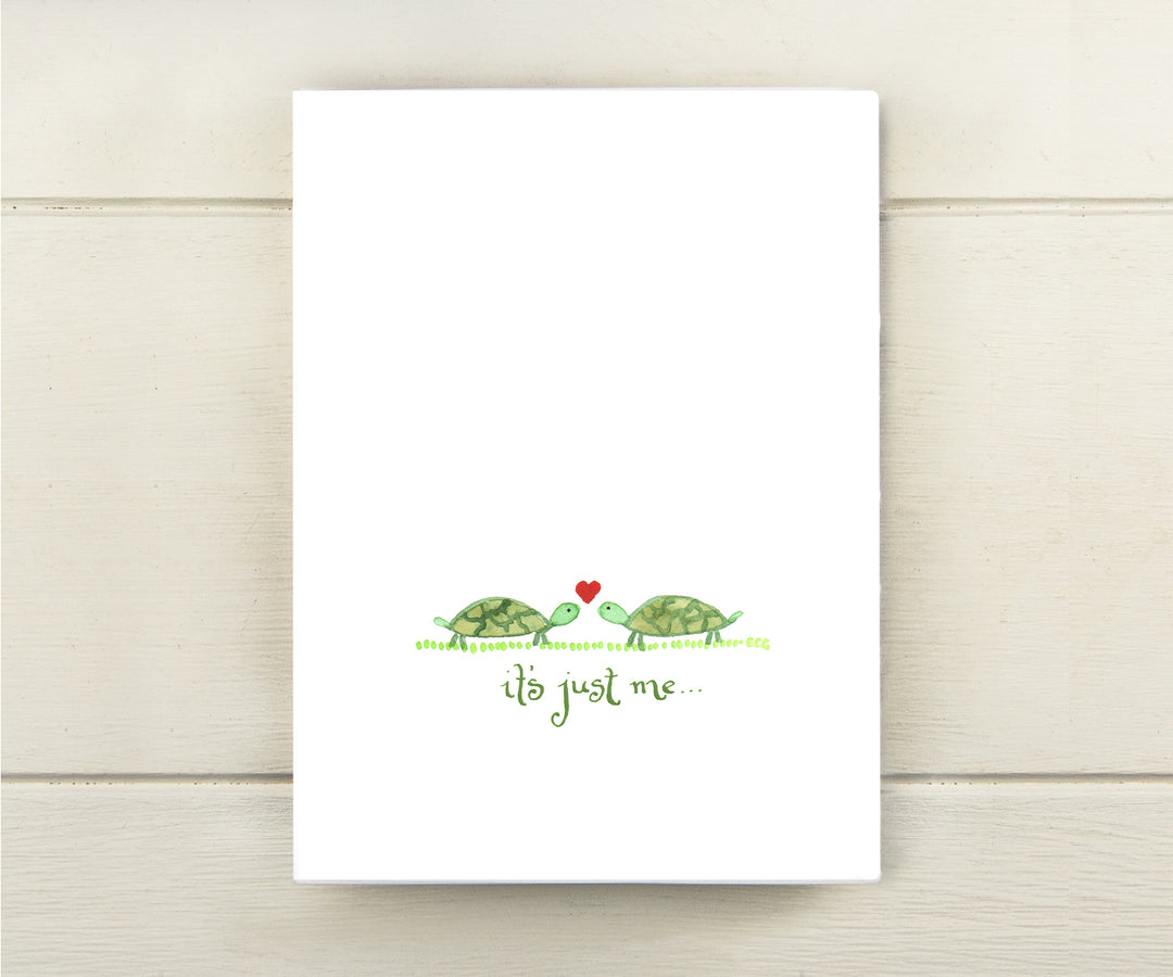 Just Me Turtles Valentine Card