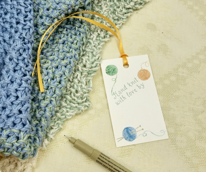 hand knit tags