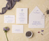 lavender wedding invitation