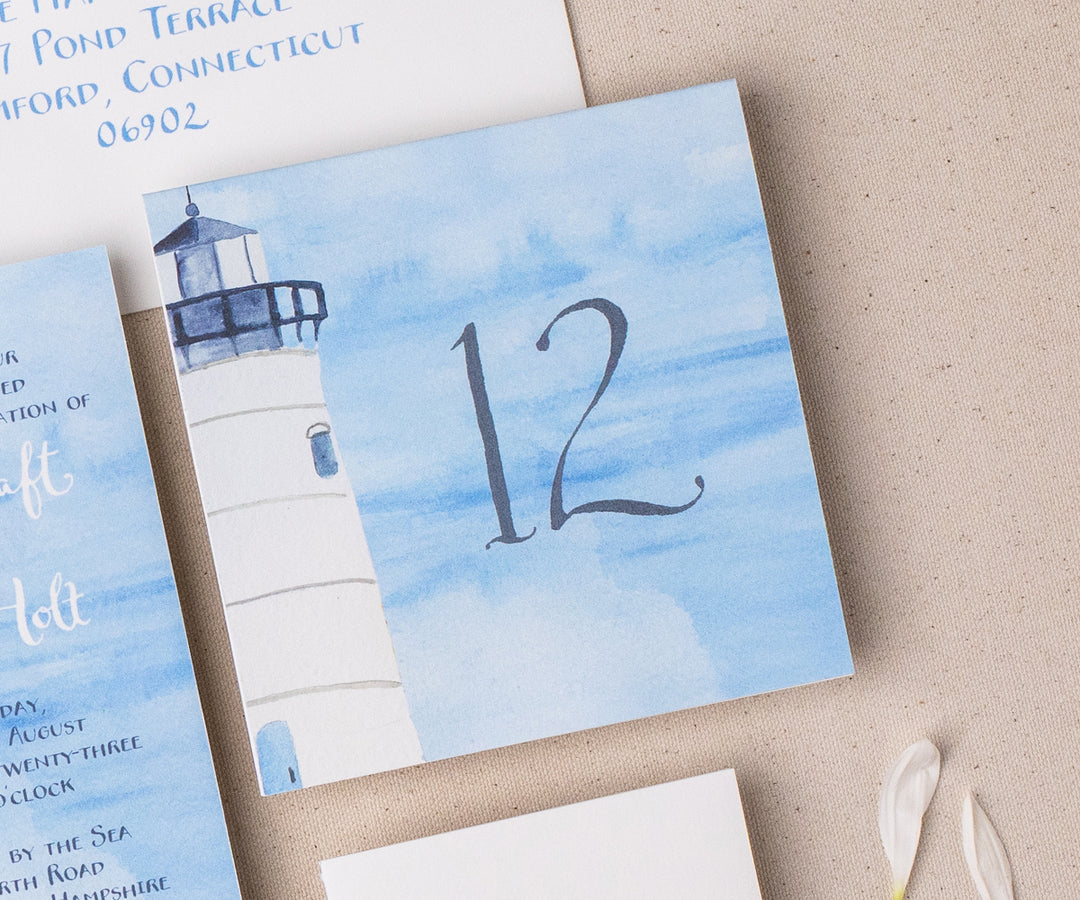 Lighthouse Table Numbers Lighthouse Table Numbers – El's Cards