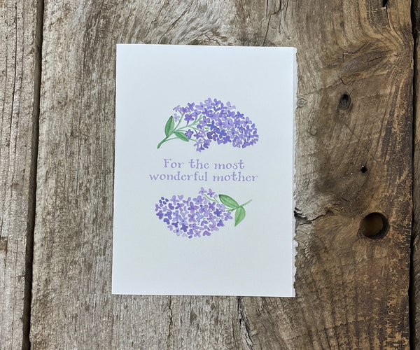 lilac mother's day card