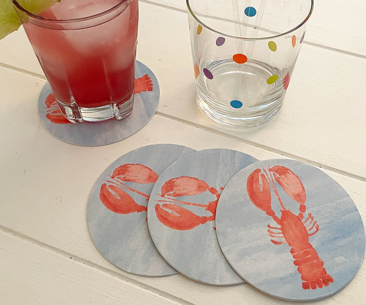 Classic Lobster Drink Coasters