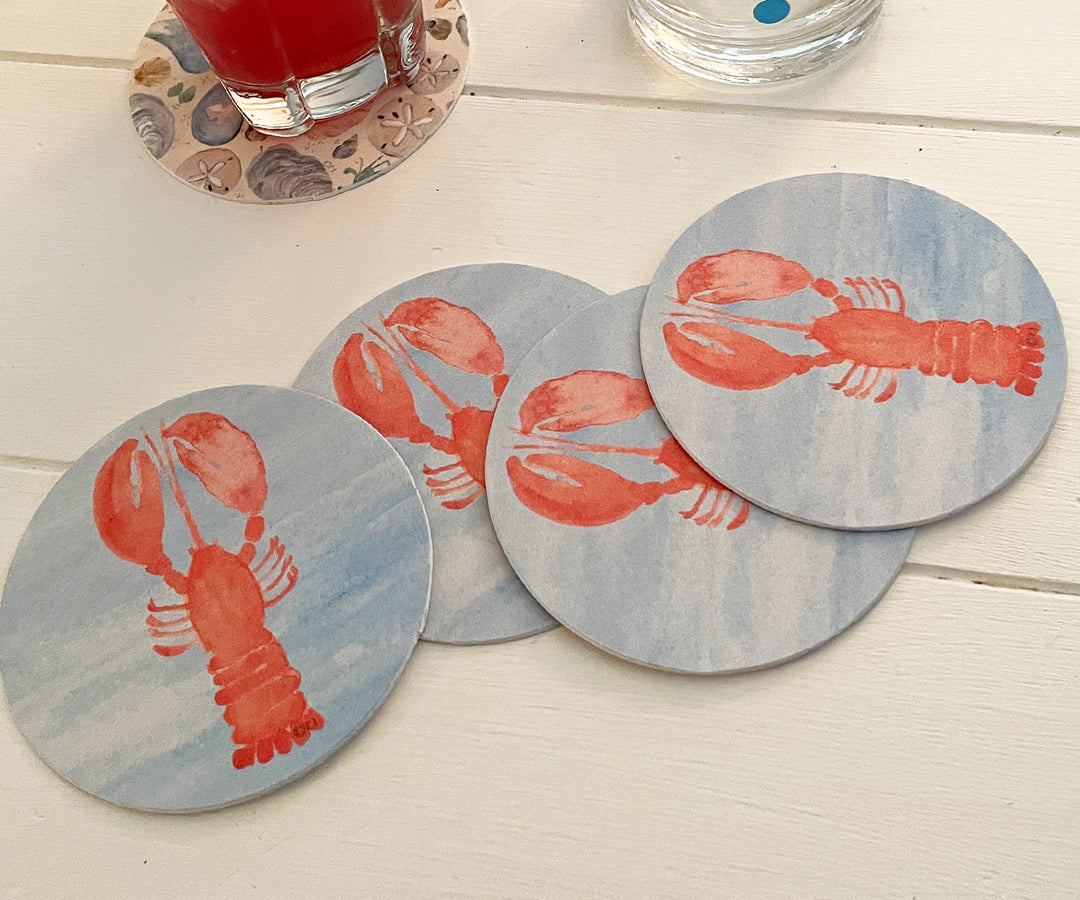 Classic Lobster Drink Coasters