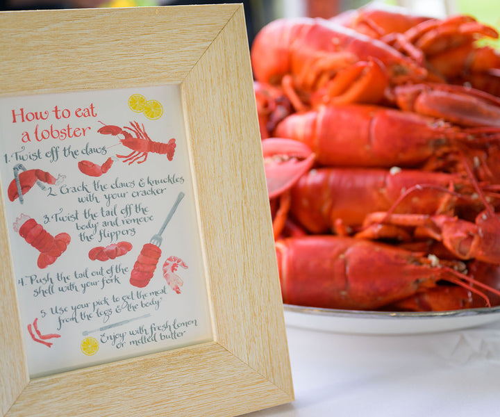 how to eat a lobster sign photo by Brea McDonald