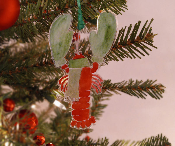 Lobster with Mittens Ornament
