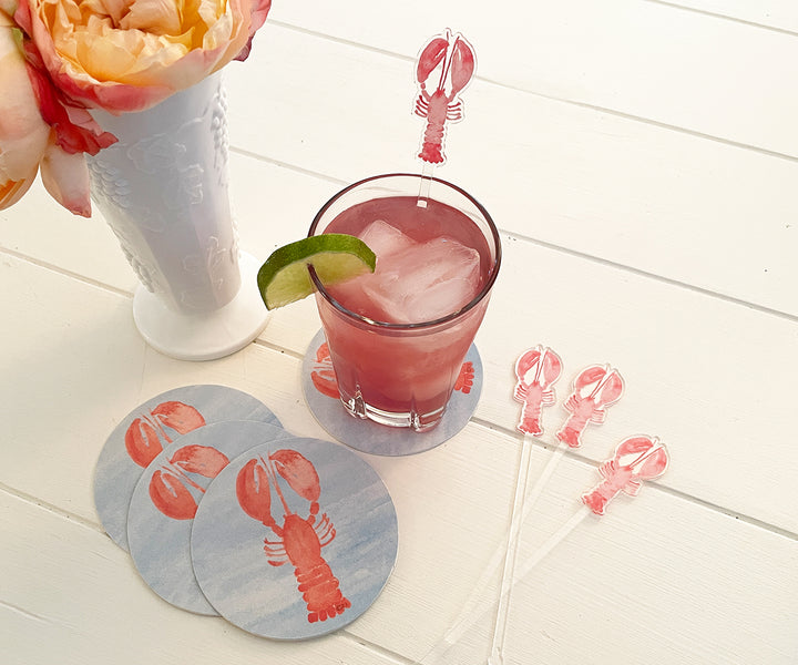 Classic Lobster Drink Coasters
