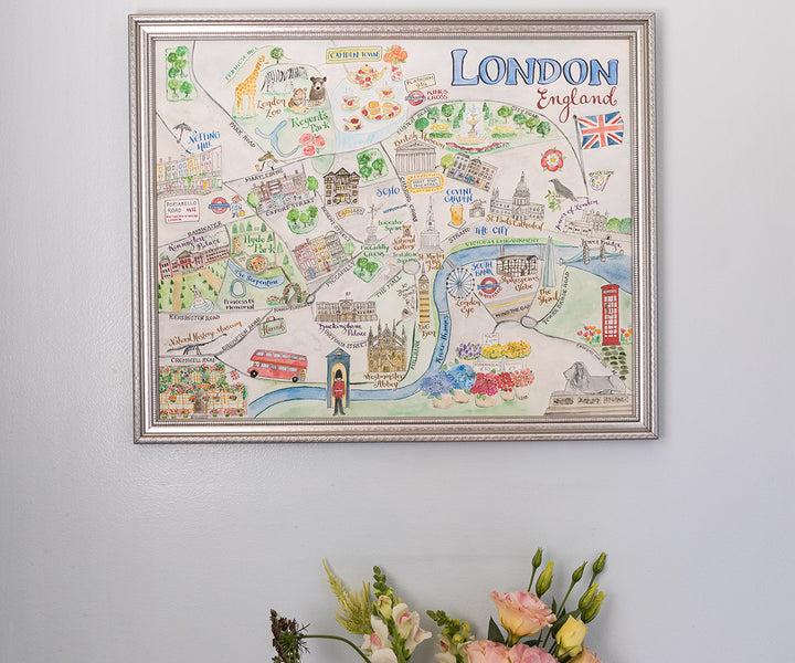 Map of London, England