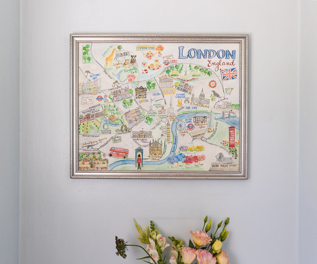 Map of London, England