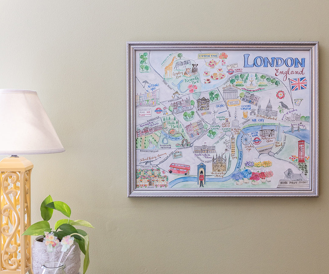 Map of London, England