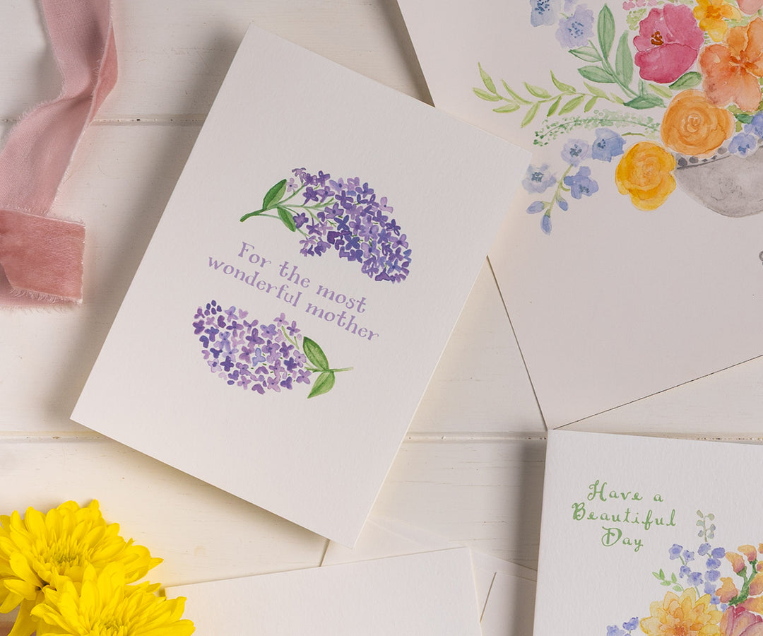 Wonderful Mother Lilac Card