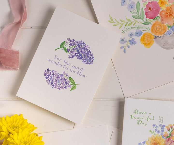 Wonderful Mother Lilac Card