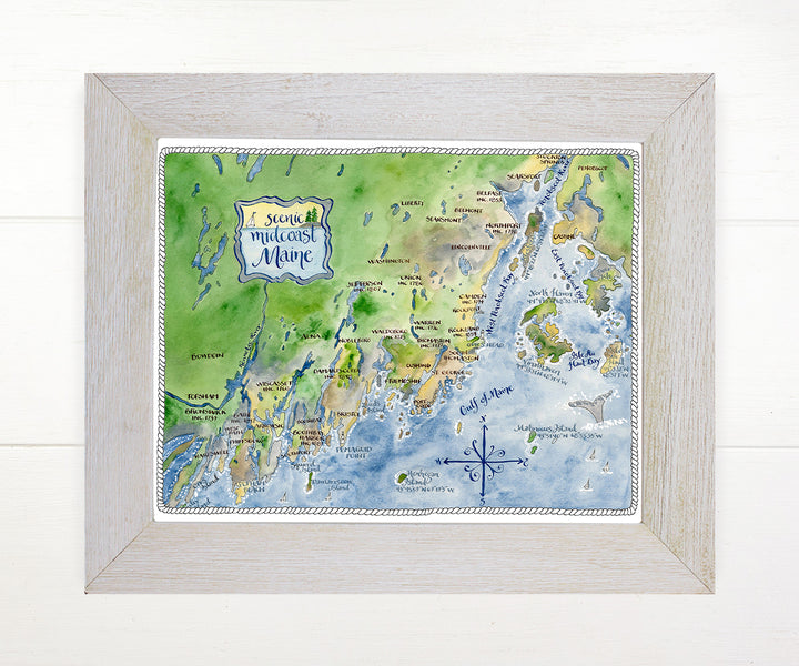 Map of Midcoast Maine
